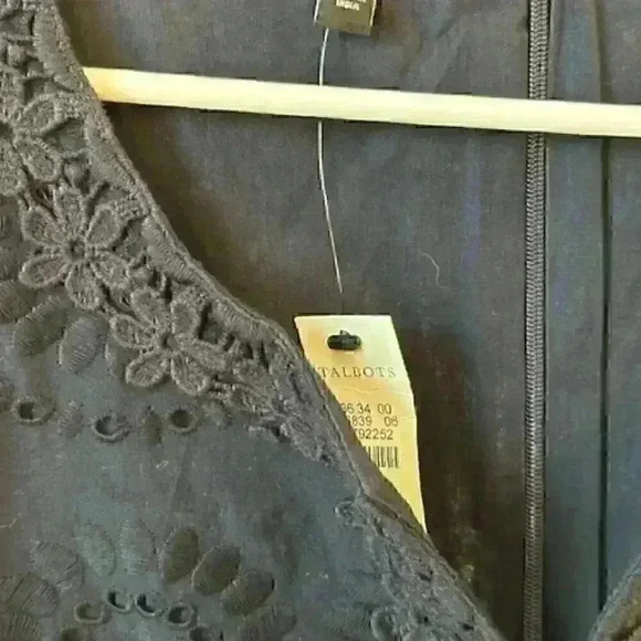 NWT! Talbots Women's Floral Eyelet Embroidered Sheath A-line Dress - Size 8 - Picture 9 of 13